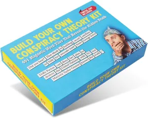 Build Your Own Conspiracy Theory Kit - Funny Fridge Magnet Word Games for Adults (451 Word Tiles)