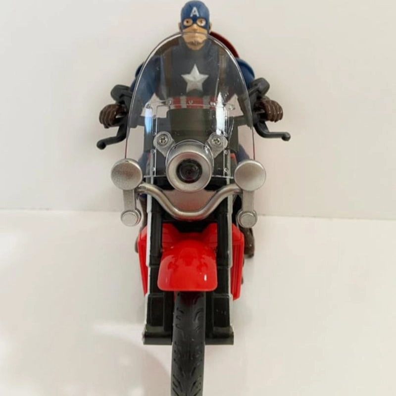 Bump & Go Musical Bike with Super Hero Action Figure & 3D Lights (3-10 Years)