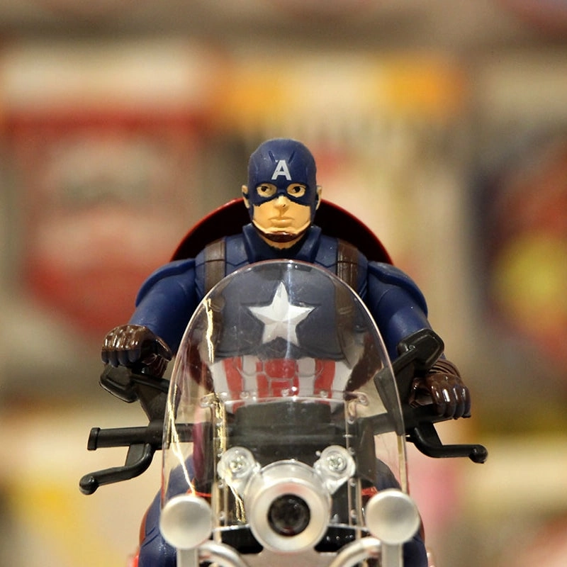 Bump & Go Musical Bike with Super Hero Action Figure & 3D Lights (3-10 Years)