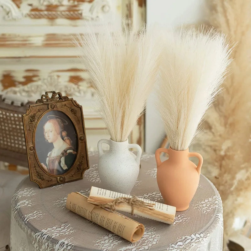 Bundle of 20 Faux Fluffy Pampas Grass Reeds