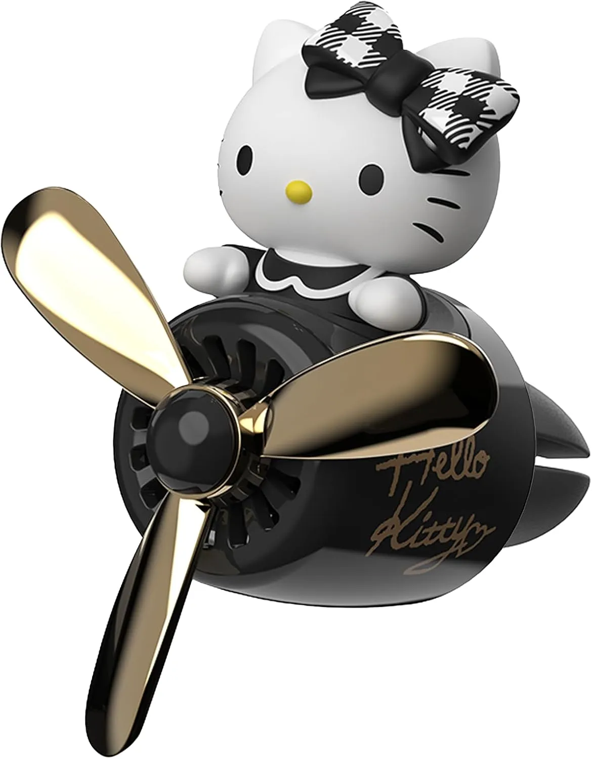Car Air Freshener,Cute Cat Pilot Car Diffuser Rotating Propeller Air Outlet Vent Fresheners,Cartoon Air Fresheners for Car
