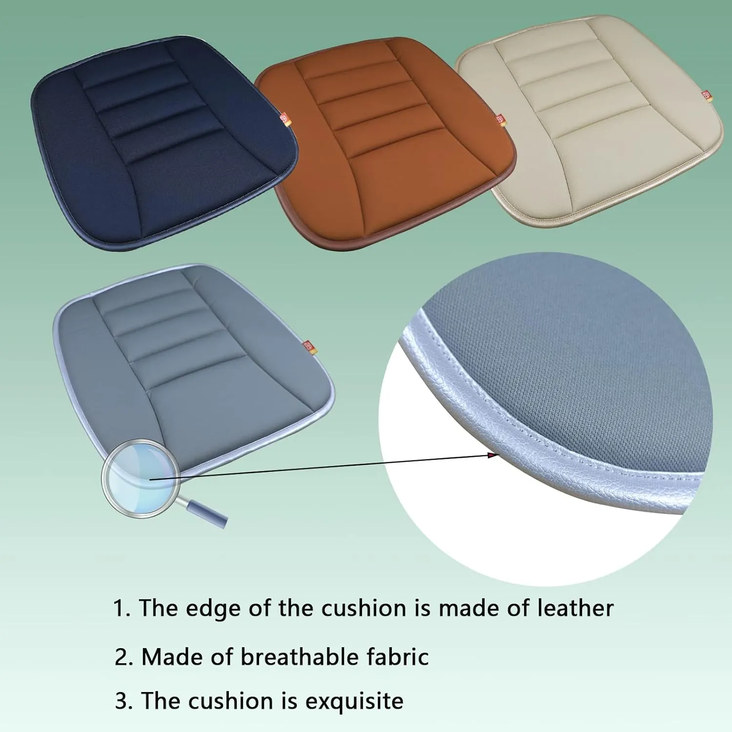 Car Seat Cushion Pad for Driving Seat Cushions for Office Chairs/Truck Memory Foam Seat Cushion Comfortable and Durable, Gray