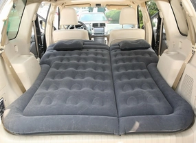 Car Bed for Toyota Sequoia I 2000 2001 2002 2003 2004 2005, Thickened Double-Sided Portable Foldable Sleeping Pad Car Inflatable Mattress Car Accessories,Black