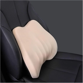 Car Seat Headrest Pillow Auto Neck Rest Head Full Support Slow Rebound Breathable Guard Lumbar Pillow Compatible with Car Accessories(1pcs Back pillow-04), aQuFengGan234