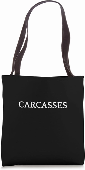 CARCASSES English Word Apparel Tote Bag