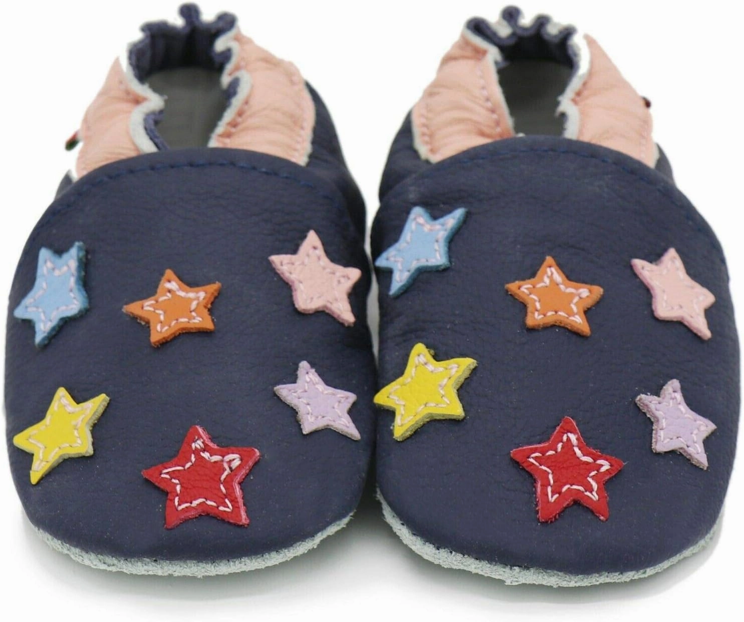 Carozoo Boys Girls Slippers Leather Soft Sole Indoor Shoes Socks Car Truck Dragon Shark Flowers 6-7 Years and 7-8 Years