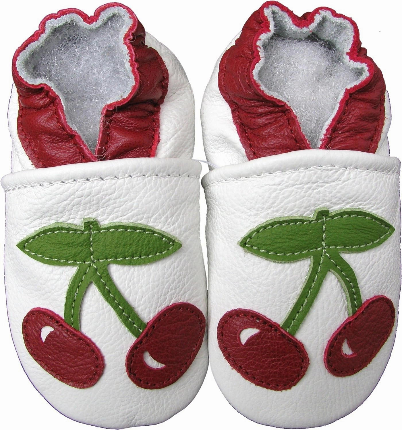 Carozoo Boys Girls Slippers Leather Soft Sole Indoor Shoes Socks Car Truck Dragon Shark Flowers 6-7 Years and 7-8 Years