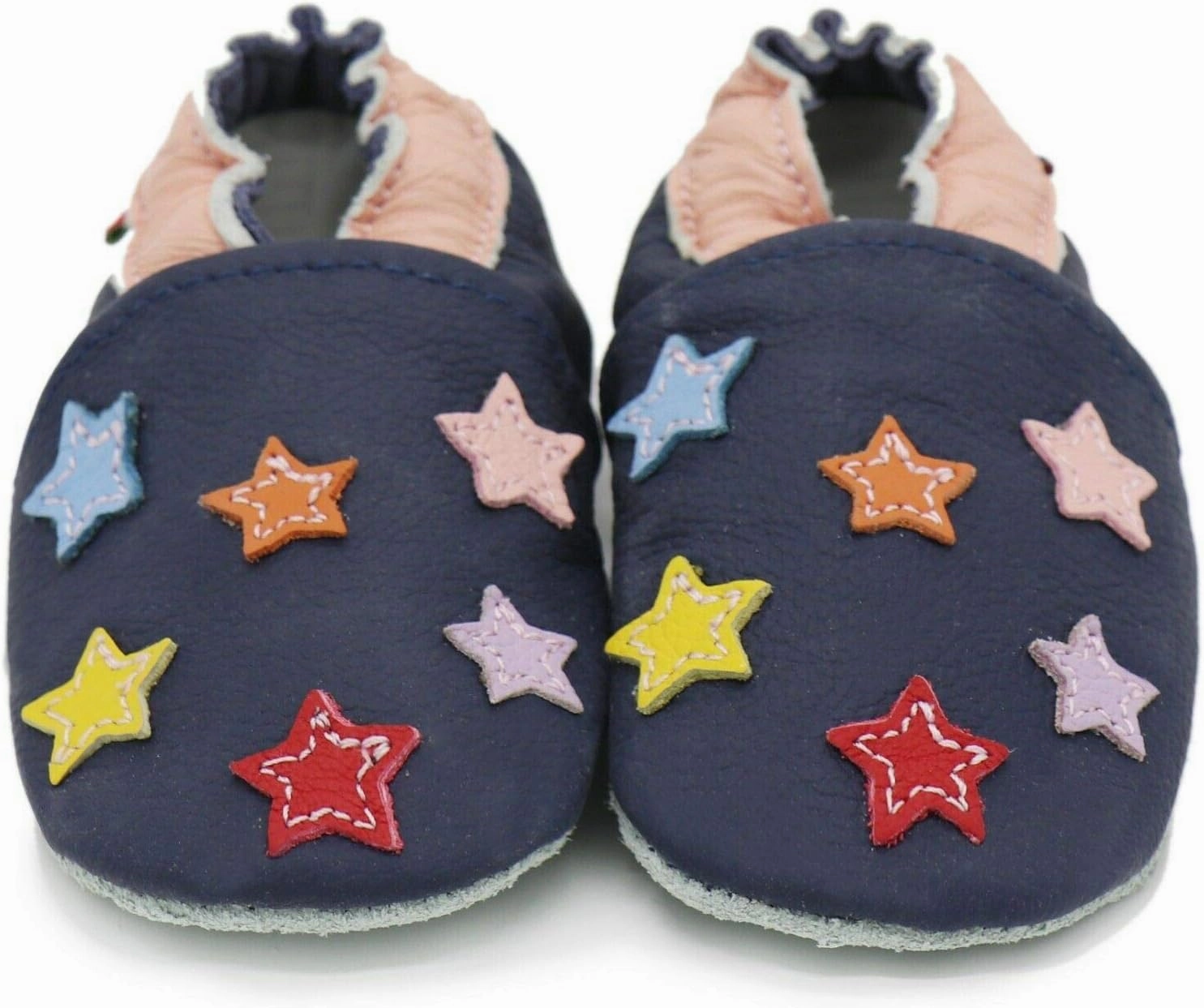 Carozoo Boys Girls Slippers Leather Soft Sole Indoor Shoes Socks Car Truck Dragon Shark Flowers 6-7 Years and 7-8 Years