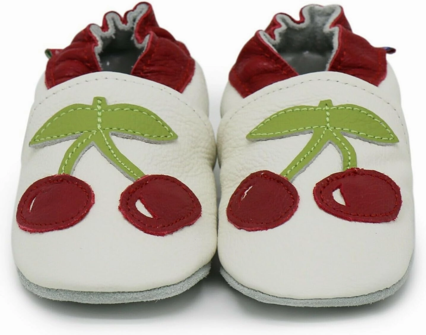 Carozoo Boys Girls Slippers Leather Soft Sole Indoor Shoes Socks Car Truck Dragon Shark Flowers 6-7 Years and 7-8 Years