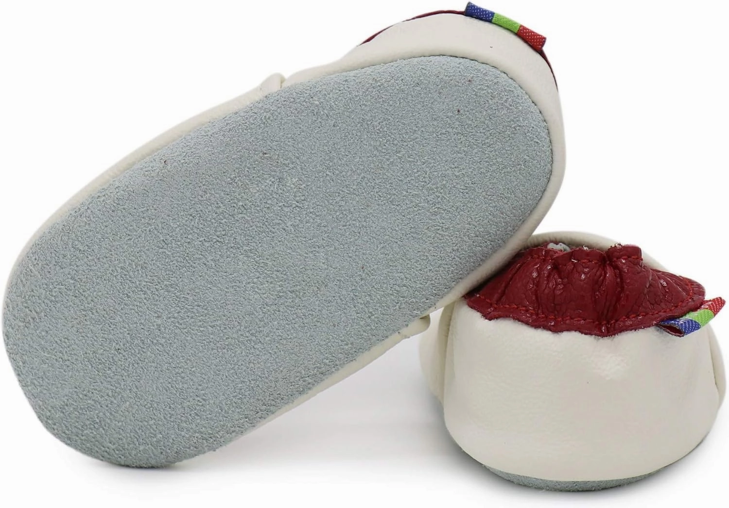 Carozoo Boys Girls Slippers Leather Soft Sole Indoor Shoes Socks Car Truck Dragon Shark Flowers 6-7 Years and 7-8 Years