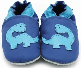 Carozoo Boys Girls Slippers Leather Soft Sole Indoor Shoes Socks Car Truck Dragon Shark Flowers 6-7 Years and 7-8 Years