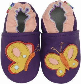 Carozoo Boys Girls Slippers Leather Soft Sole Indoor Shoes Socks Car Truck Dragon Shark Flowers 6-7 Years and 7-8 Years