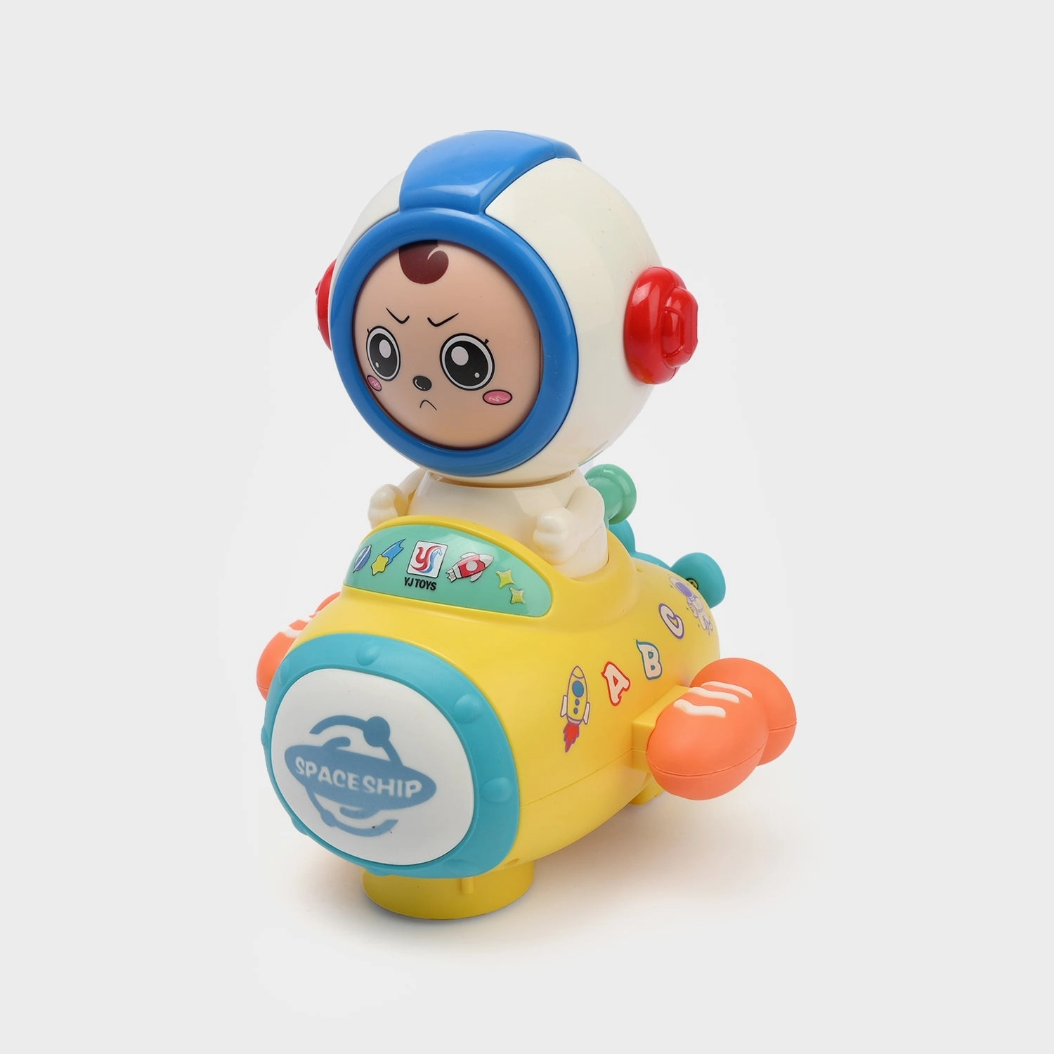 Cartoon Wheel Car Driving Toy with Light & Sound