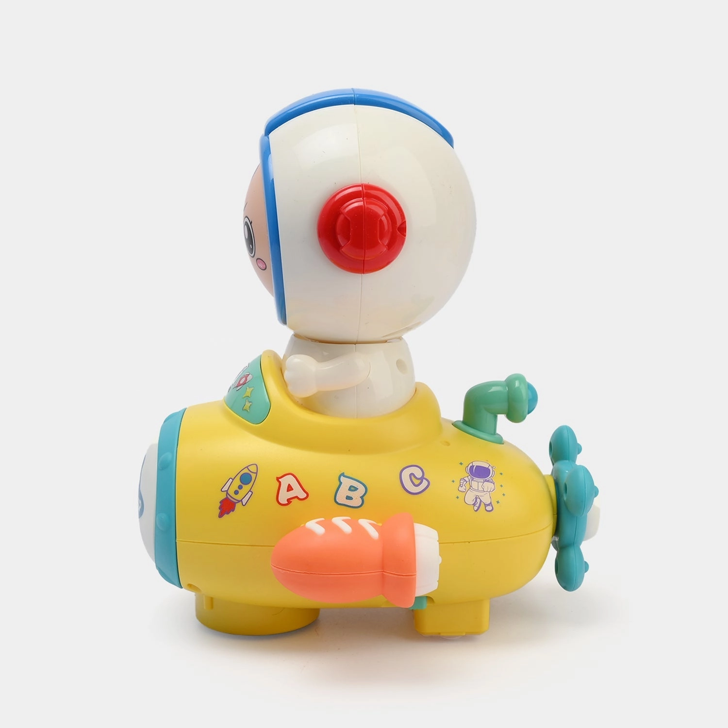 Cartoon Wheel Car Driving Toy with Light & Sound