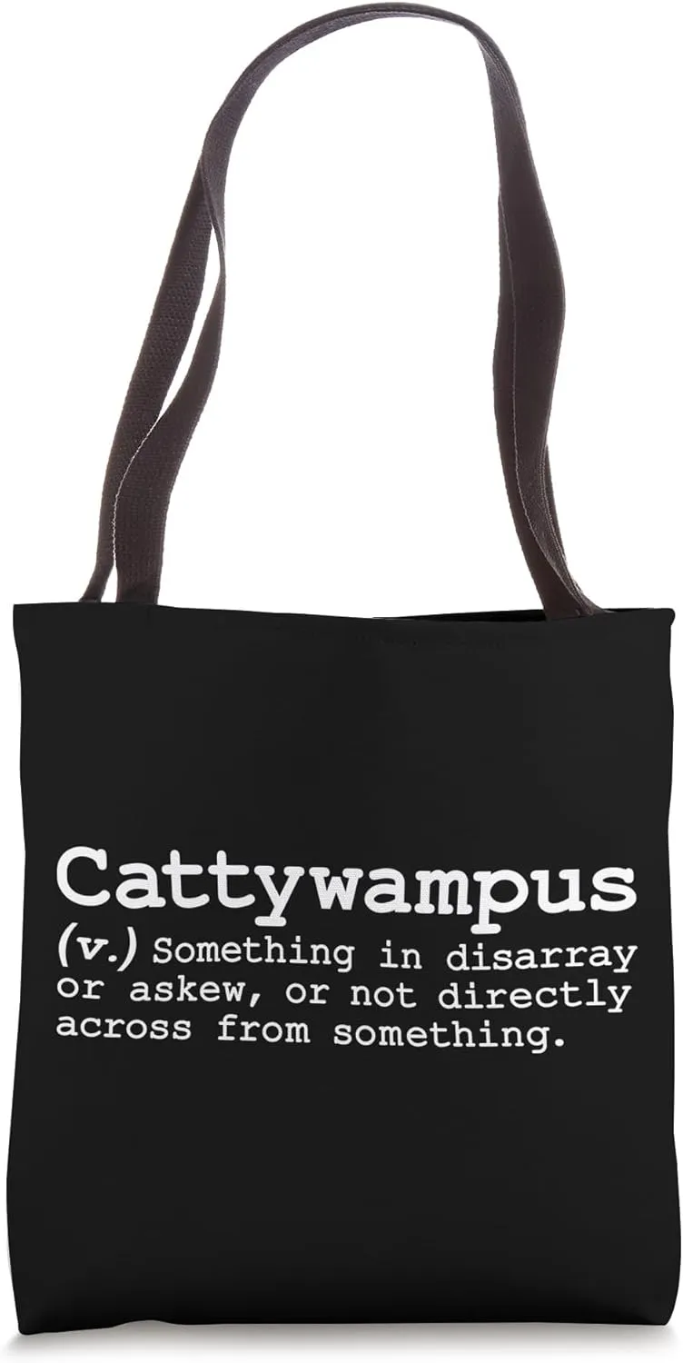 Catawampus Funny Weird Obscure Cute Word Definition Fan Love Tote Bag
