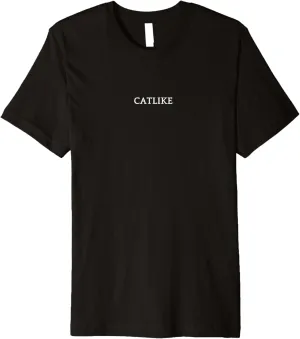 CATLIKE English Word Apparel Premium T-Shirt