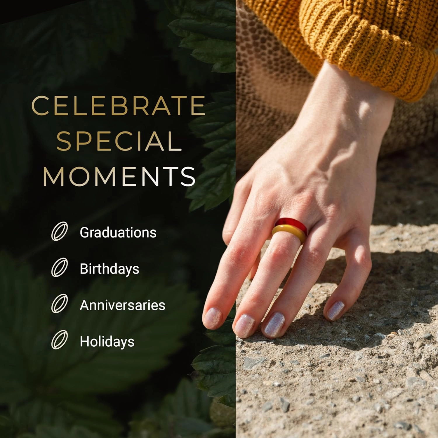 Chakra Stone Ring Collection, Stone Bands for Men and Women, Stackable Agate Ring, Chakra Stones to Balance Energy, Size 4.5-15