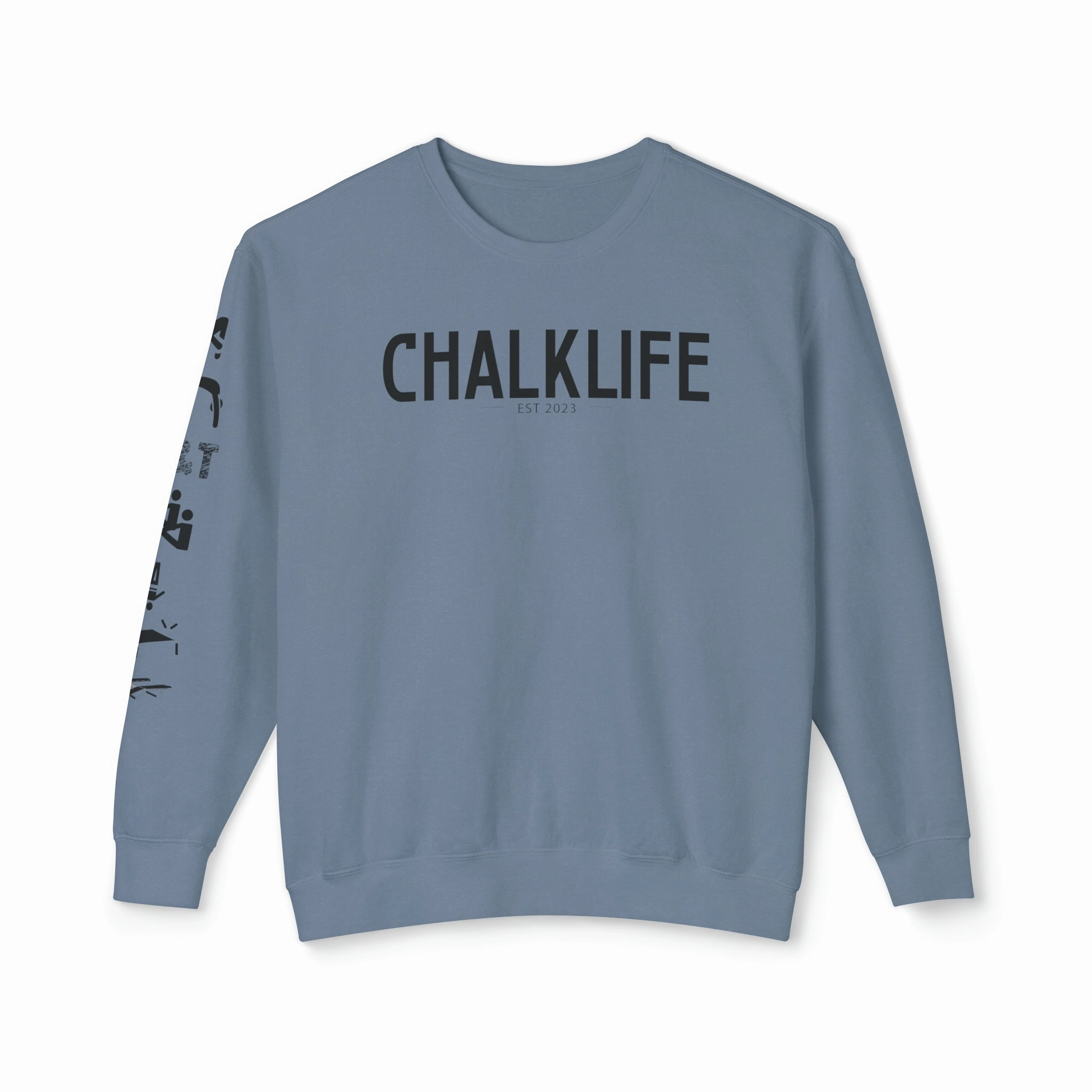 Chalklife - Trampoline & Tumbling Events Unisex Lightweight Crewneck Sweatshirt