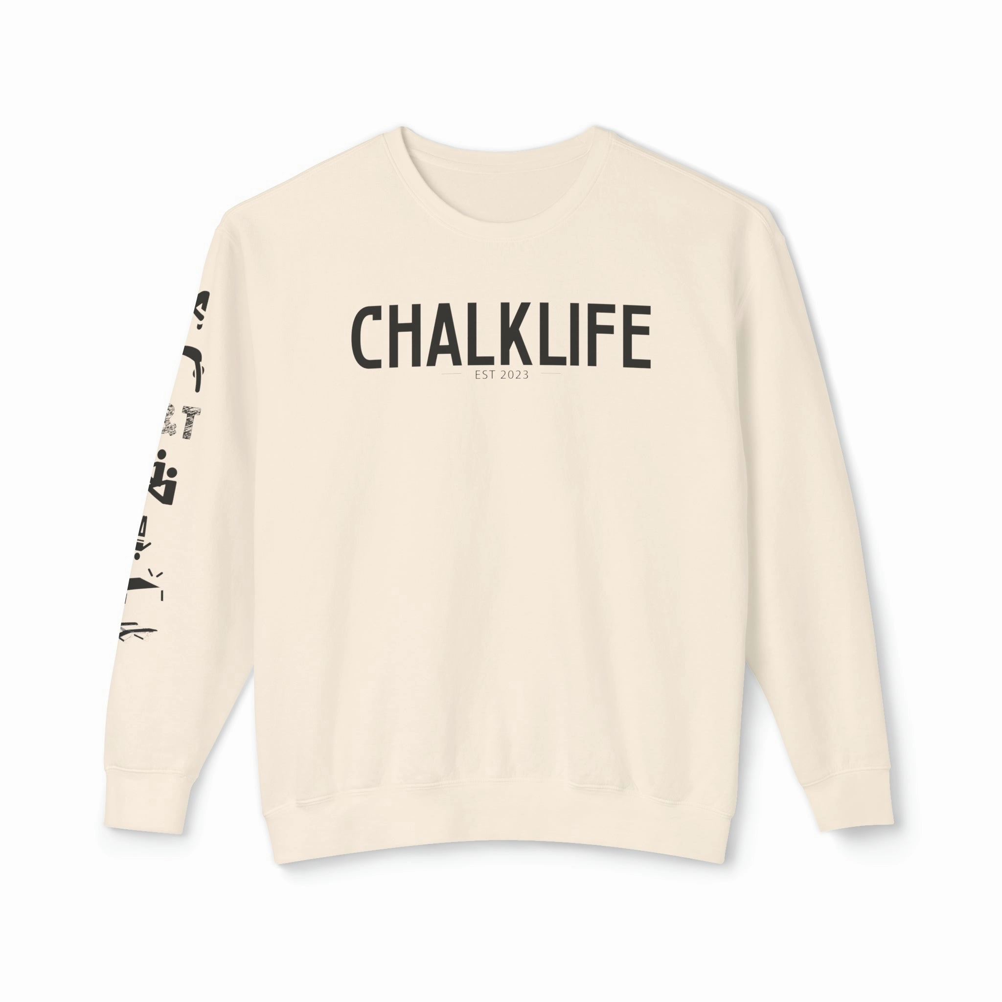 Chalklife - Trampoline & Tumbling Events Unisex Lightweight Crewneck Sweatshirt