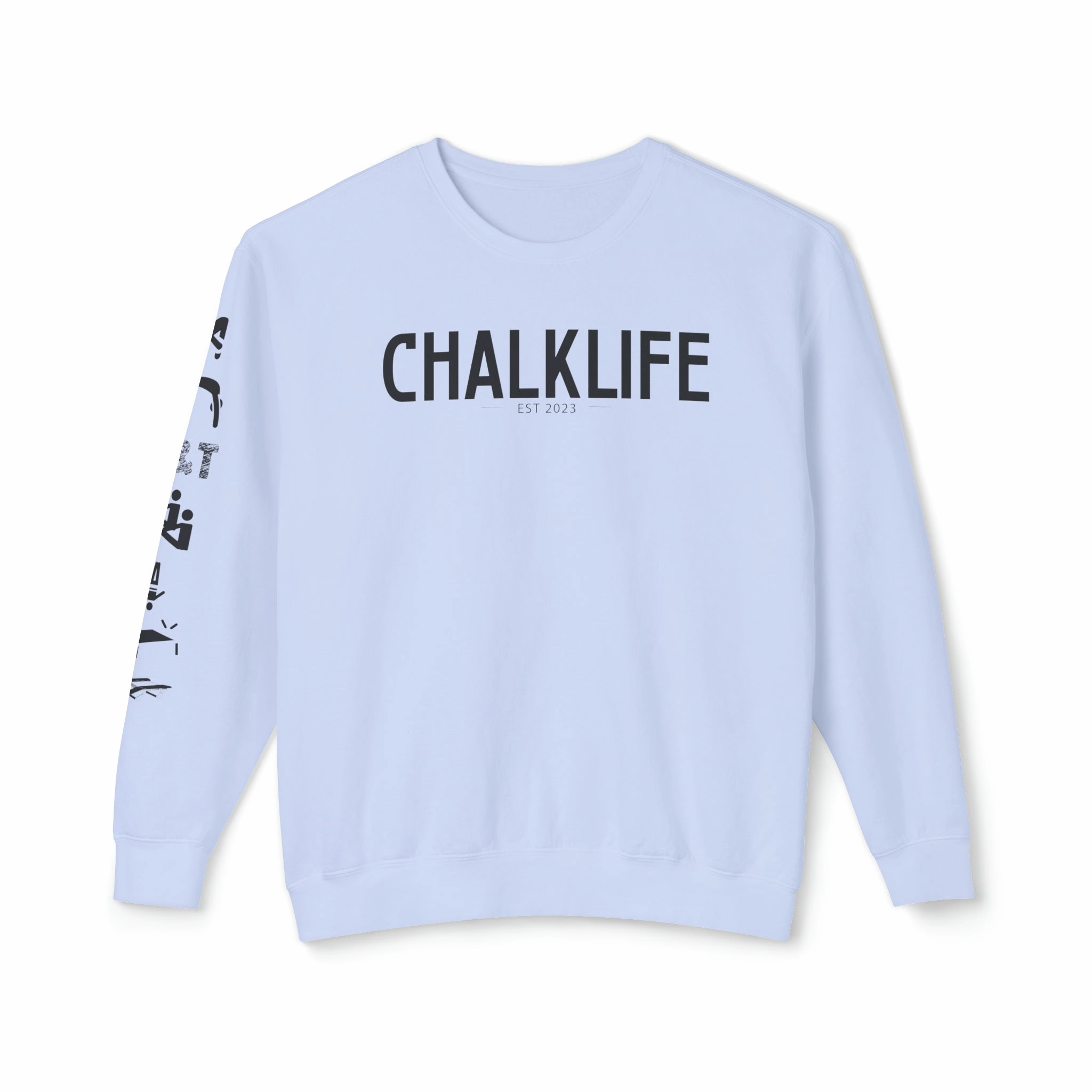 Chalklife - Trampoline & Tumbling Events Unisex Lightweight Crewneck Sweatshirt