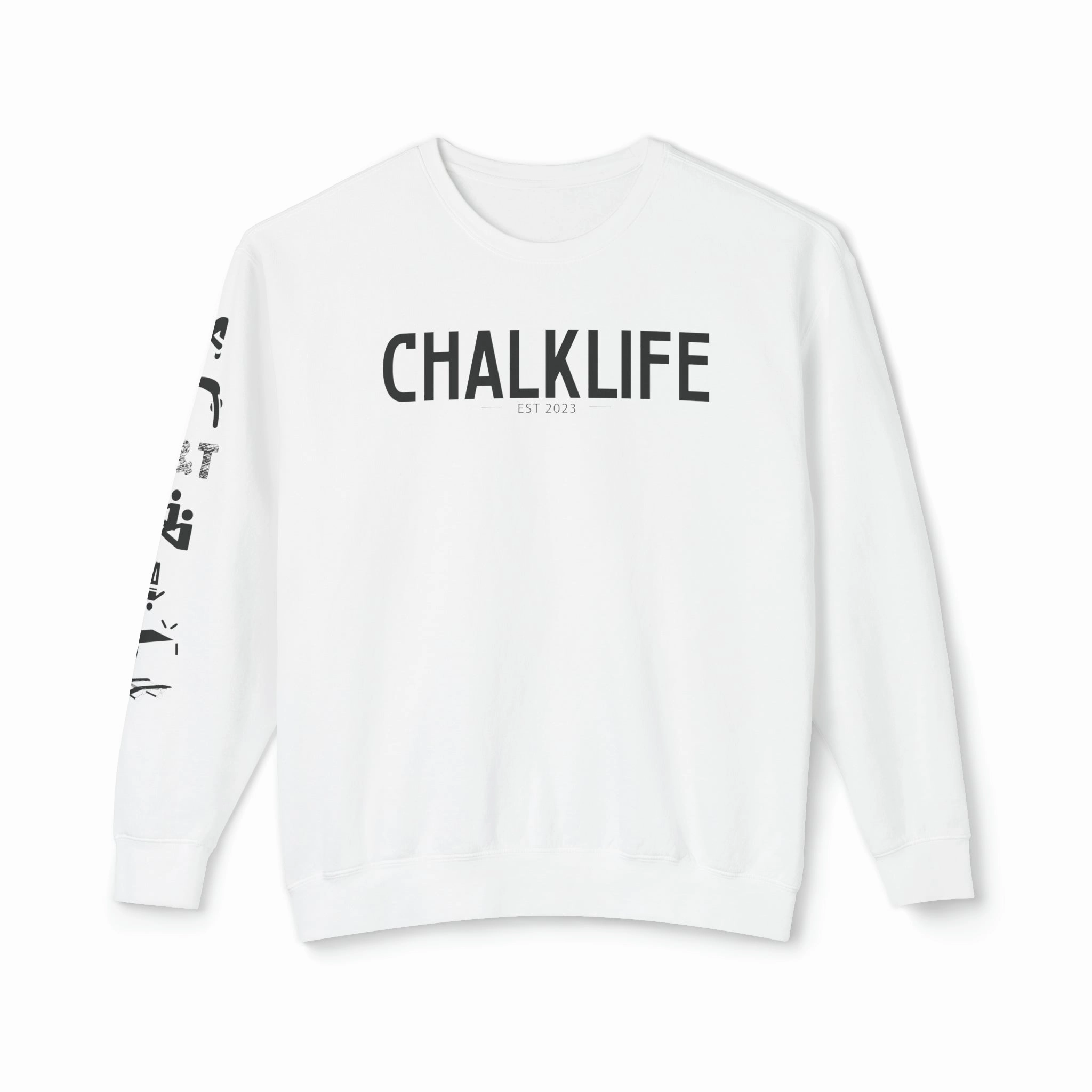 Chalklife - Trampoline & Tumbling Events Unisex Lightweight Crewneck Sweatshirt
