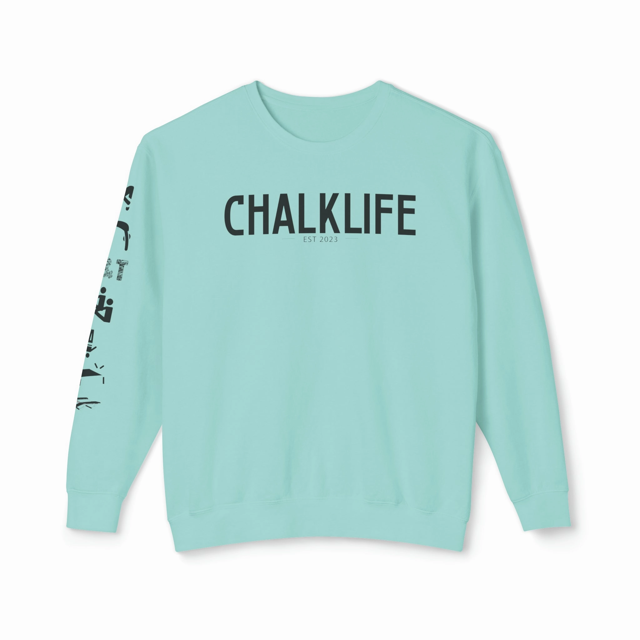 Chalklife - Trampoline & Tumbling Events Unisex Lightweight Crewneck Sweatshirt