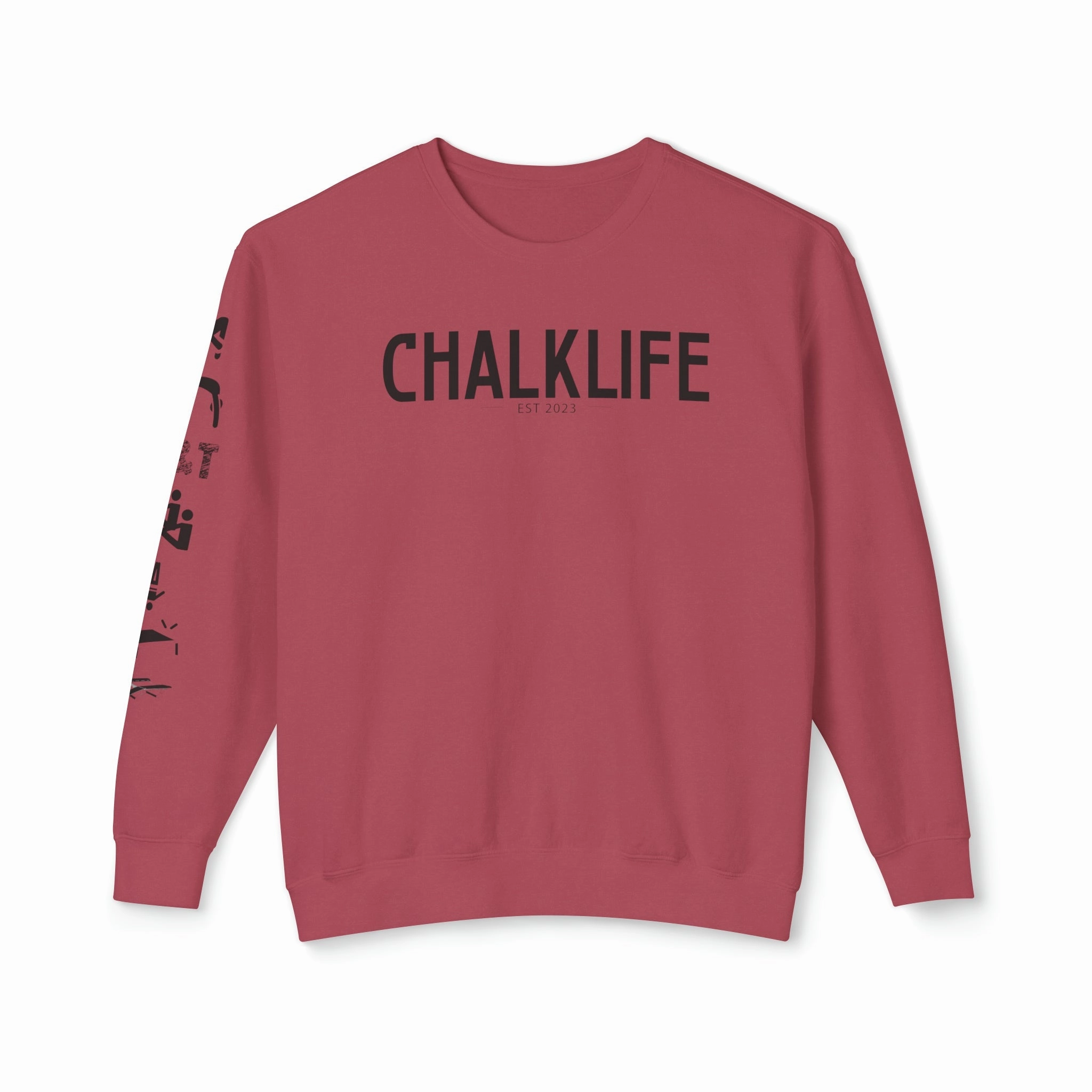 Chalklife - Trampoline & Tumbling Events Unisex Lightweight Crewneck Sweatshirt