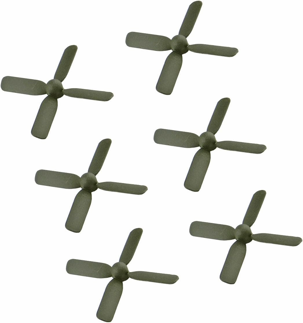 CHANCS RC Mini Propellers 4-Blades (50x50mm, 0.7mm Diameter) 4-Vane Multi-Rotor for Mini Micro Drones, RC Model Toy Airplane Kit 6PCS