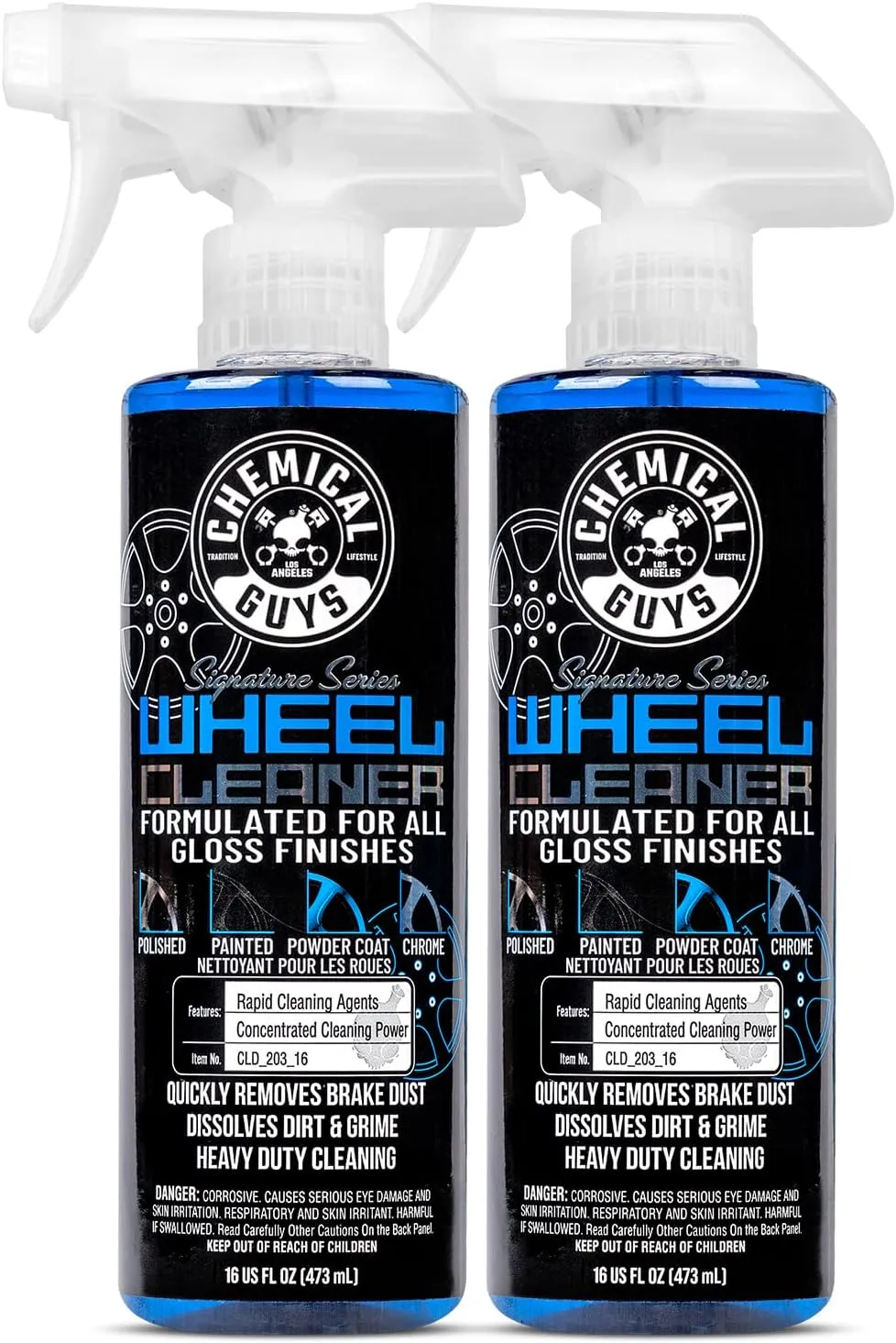 Chemical Guys CLD_203_1602 Signature Series Wheel Cleaner, Formated for All Gloss Finishes, Safe for Cars, Trucks, SUVs, Motorcycles, RVs & More 16 fl oz (2 Pack)