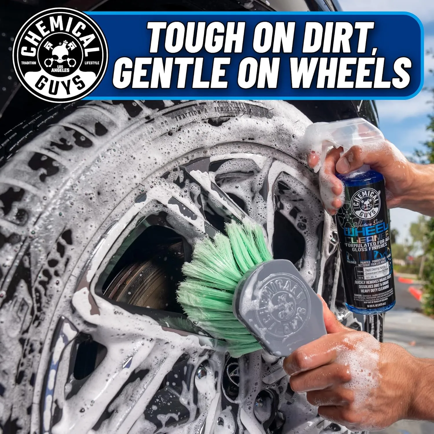 Chemical Guys CLD_203_1602 Signature Series Wheel Cleaner, Formated for All Gloss Finishes, Safe for Cars, Trucks, SUVs, Motorcycles, RVs & More 16 fl oz (2 Pack)