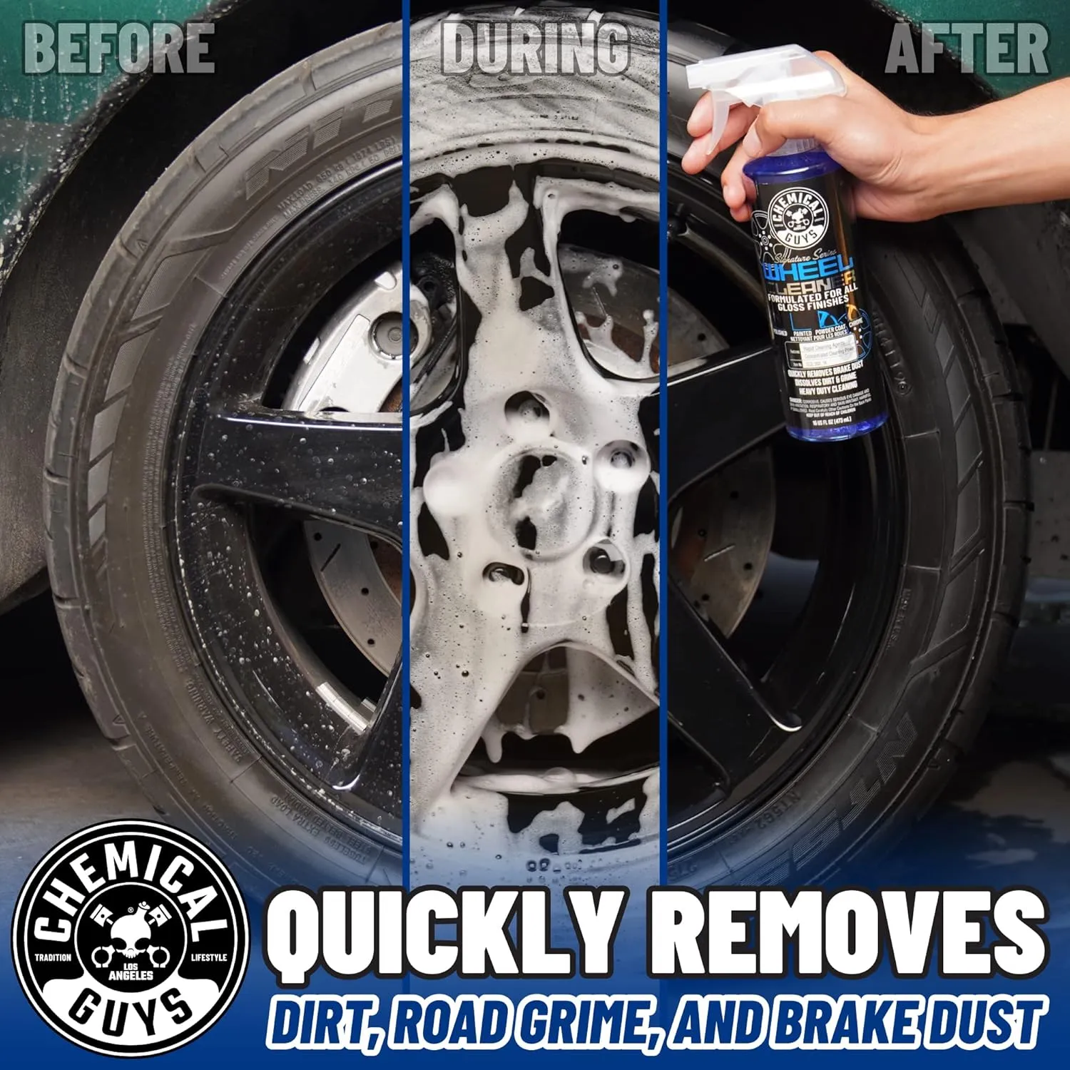 Chemical Guys CLD_203_1602 Signature Series Wheel Cleaner, Formated for All Gloss Finishes, Safe for Cars, Trucks, SUVs, Motorcycles, RVs & More 16 fl oz (2 Pack)