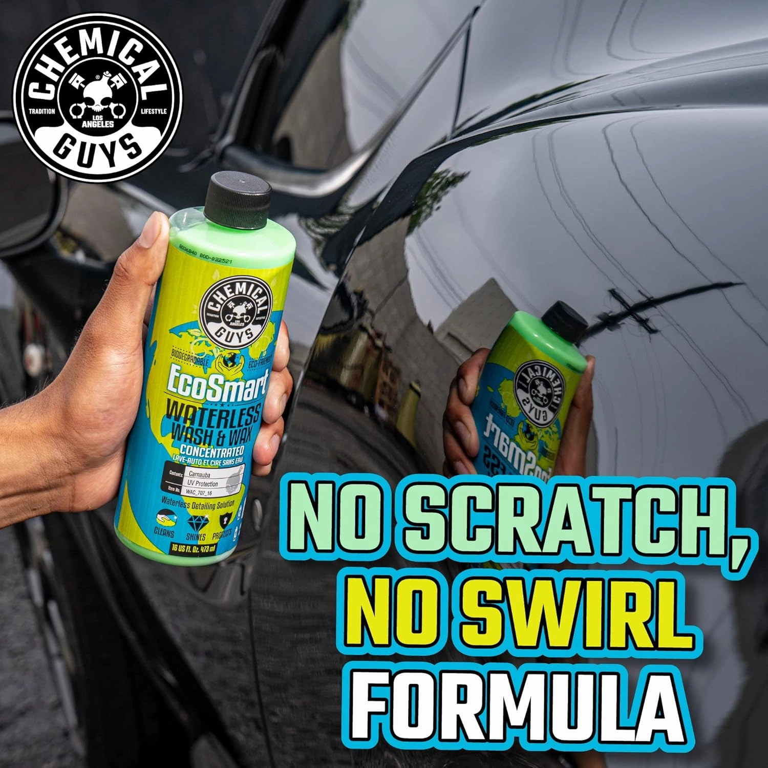 Chemical Guys WAC_707 EcoSmart Hyper Concentrated Waterless Car Wash and Wax, Safe for Cars, Trucks, SUVs, Motorcycles, RVs & More, 128 oz (1 Gallon)