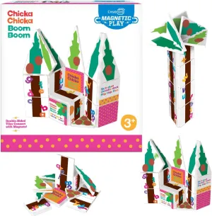 Chicka Chicka Boom Boom Set, Magnetic Kids Building Toys, Educational Stem Toys for Ages 3 , 19 Pieces by CreateOn