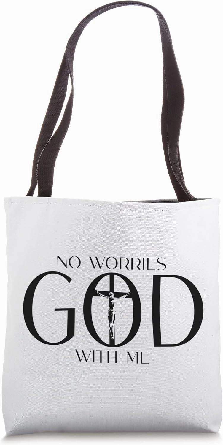 Christian Sayings Jesus Cross Chest Faith Cross Tote Bag