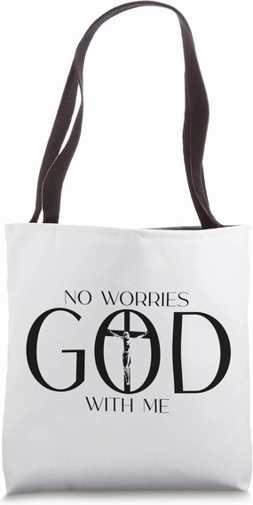 Christian Sayings Jesus Cross Chest Faith Cross Tote Bag