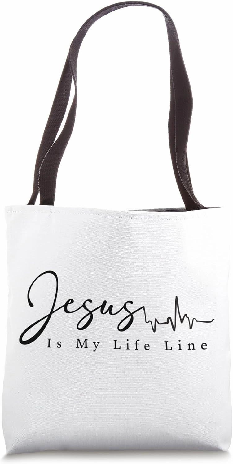 Christian Sayings Jesus Cross Chest Faith Cross Tote Bag