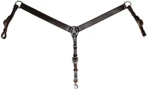 Circle Y 1 1/2" Wide Straight Classic Smooth Breast Collar for Horse