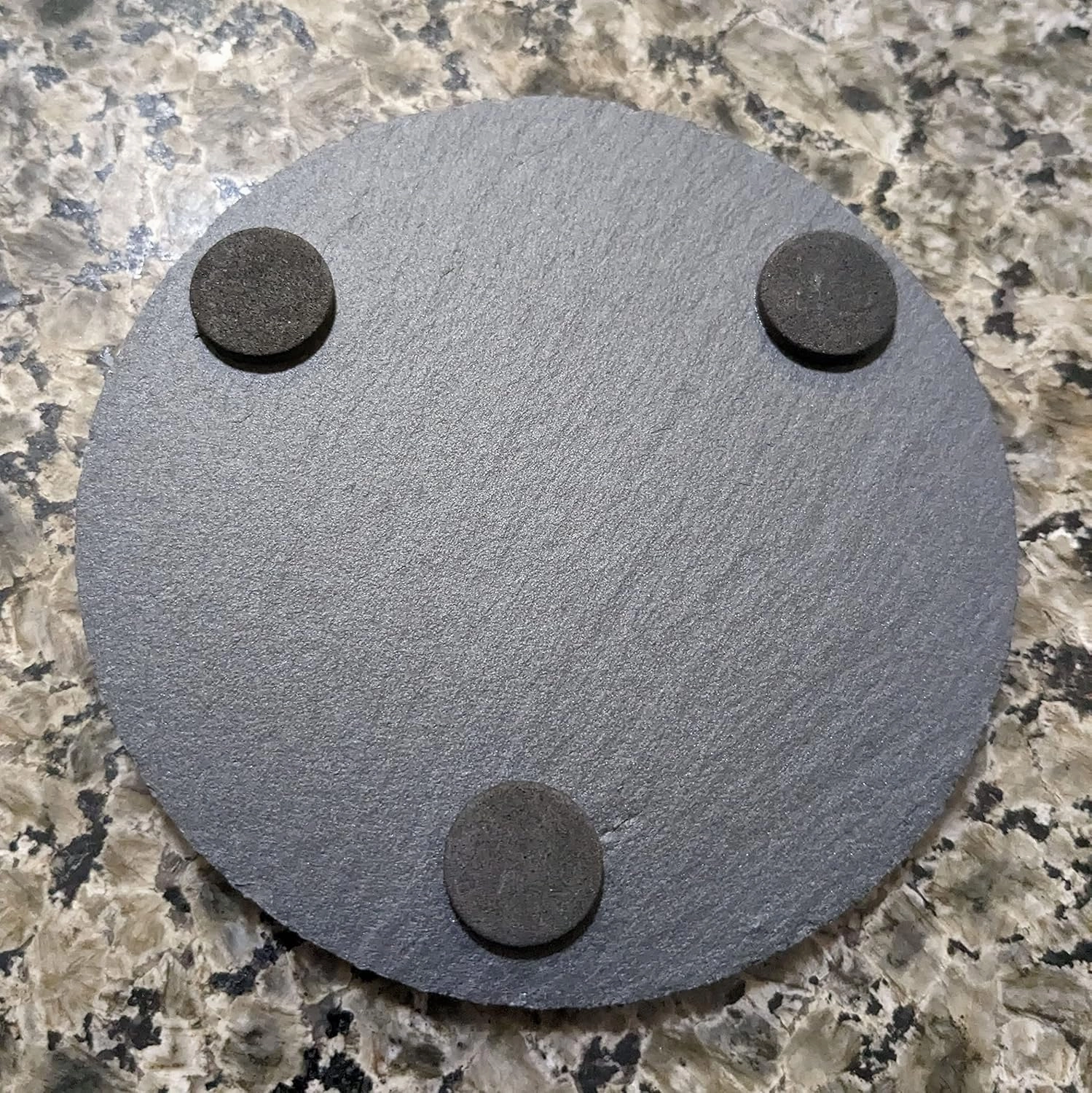 Classic VW Transporter T3 Van Slate Coasters Set of 5 - Rustic Gray, Laser Etched Design, Perfect for Holidays, Birthdays & Housewarming Gifts - Round or Square with Natural Chipped Edge & Rubber Feet