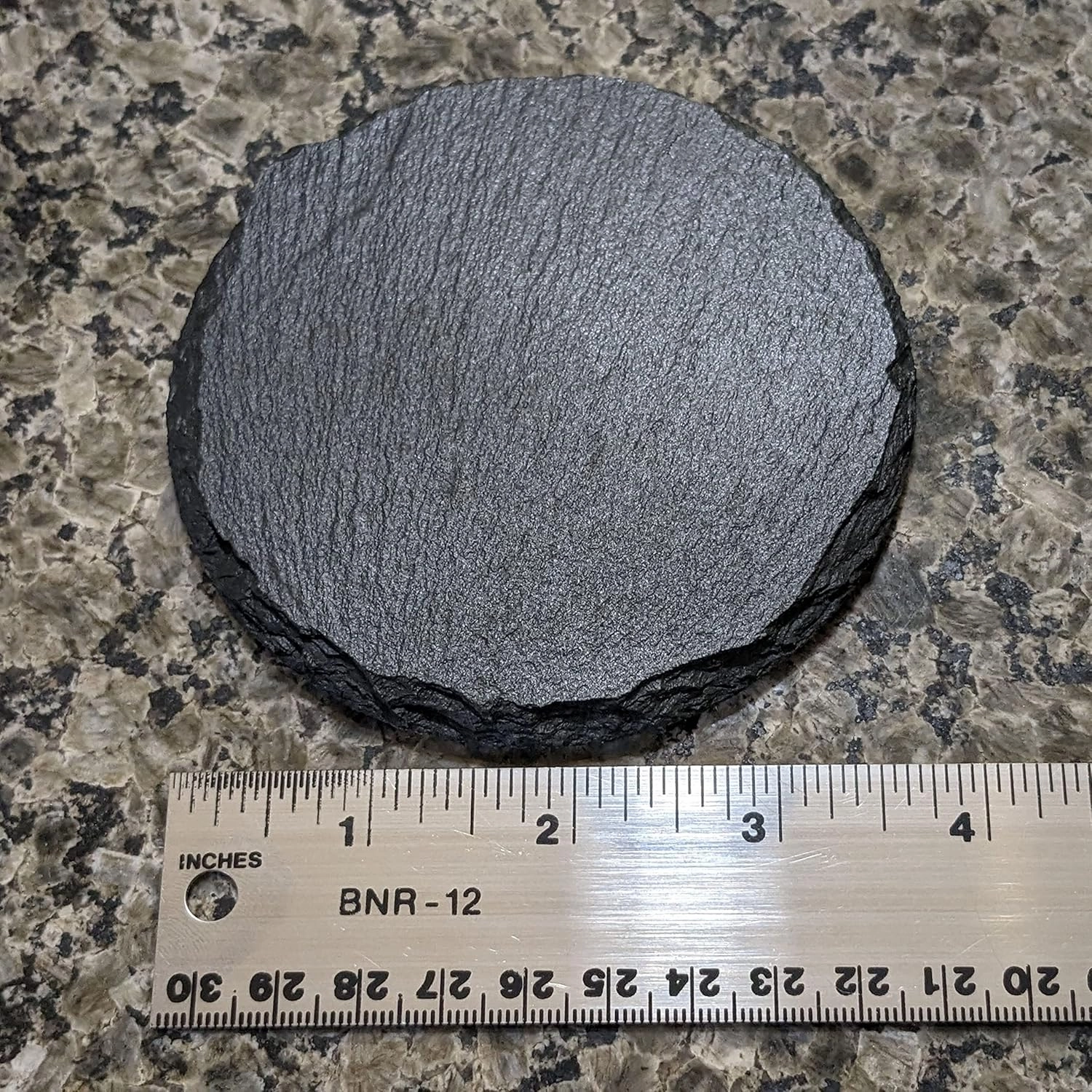 Classic VW Transporter T3 Van Slate Coasters Set of 5 - Rustic Gray, Laser Etched Design, Perfect for Holidays, Birthdays & Housewarming Gifts - Round or Square with Natural Chipped Edge & Rubber Feet
