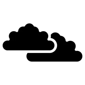 Clouds Glyph Icon