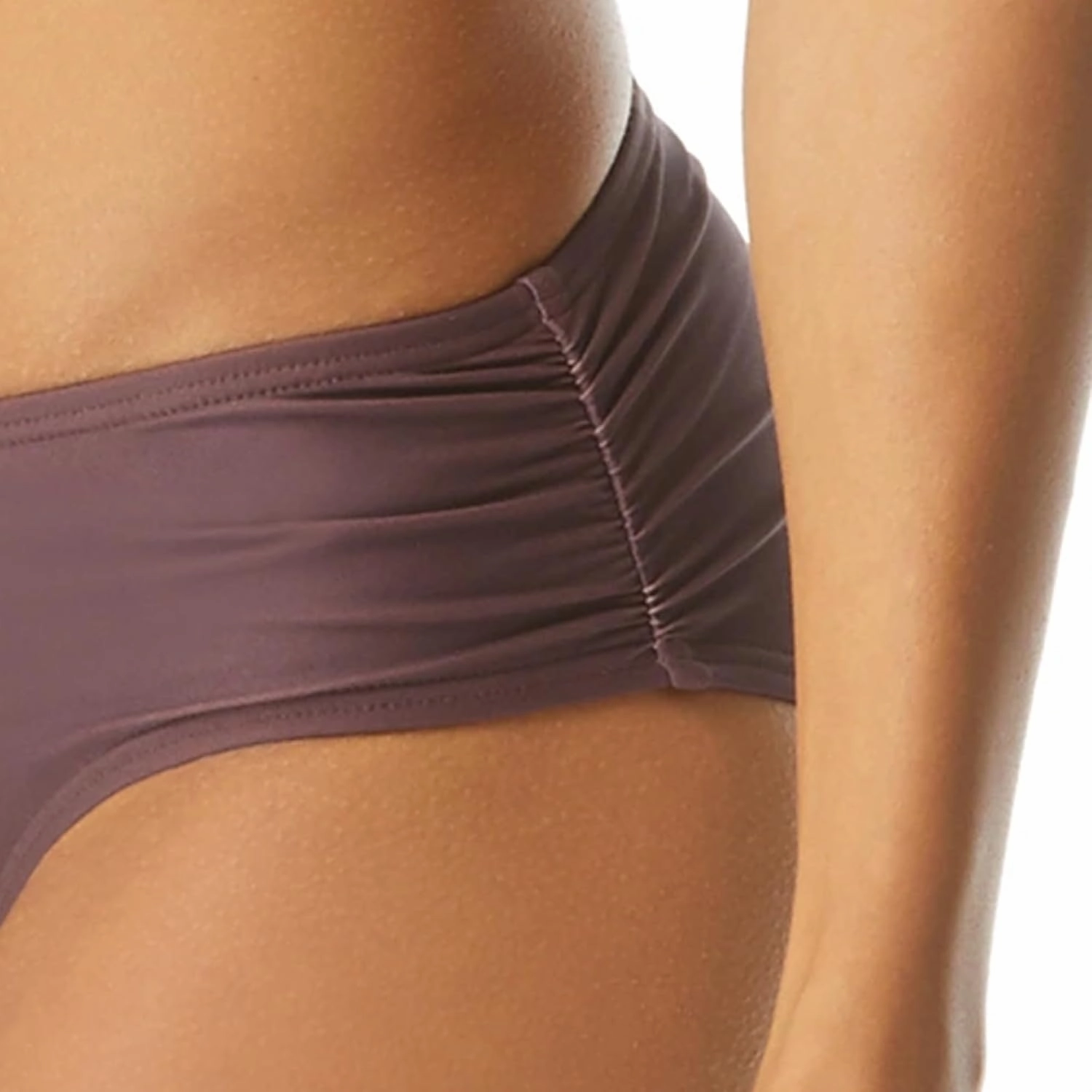 COCO REEF Side Shirred Bikini Swim Bottom — Classic Low Rise Ruched