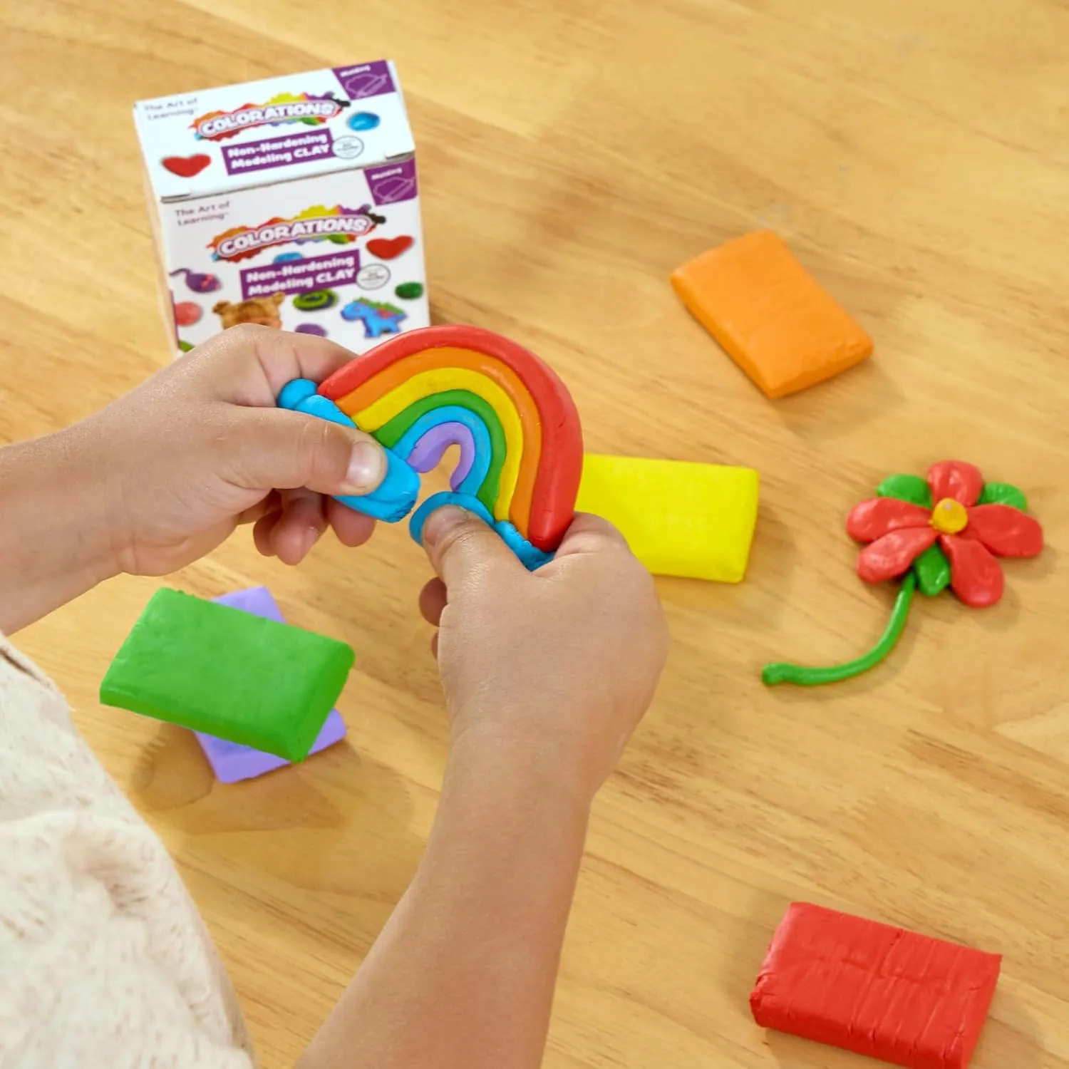Colorations Non-Hardening Clay - 12 Sets, 6 Colors Each