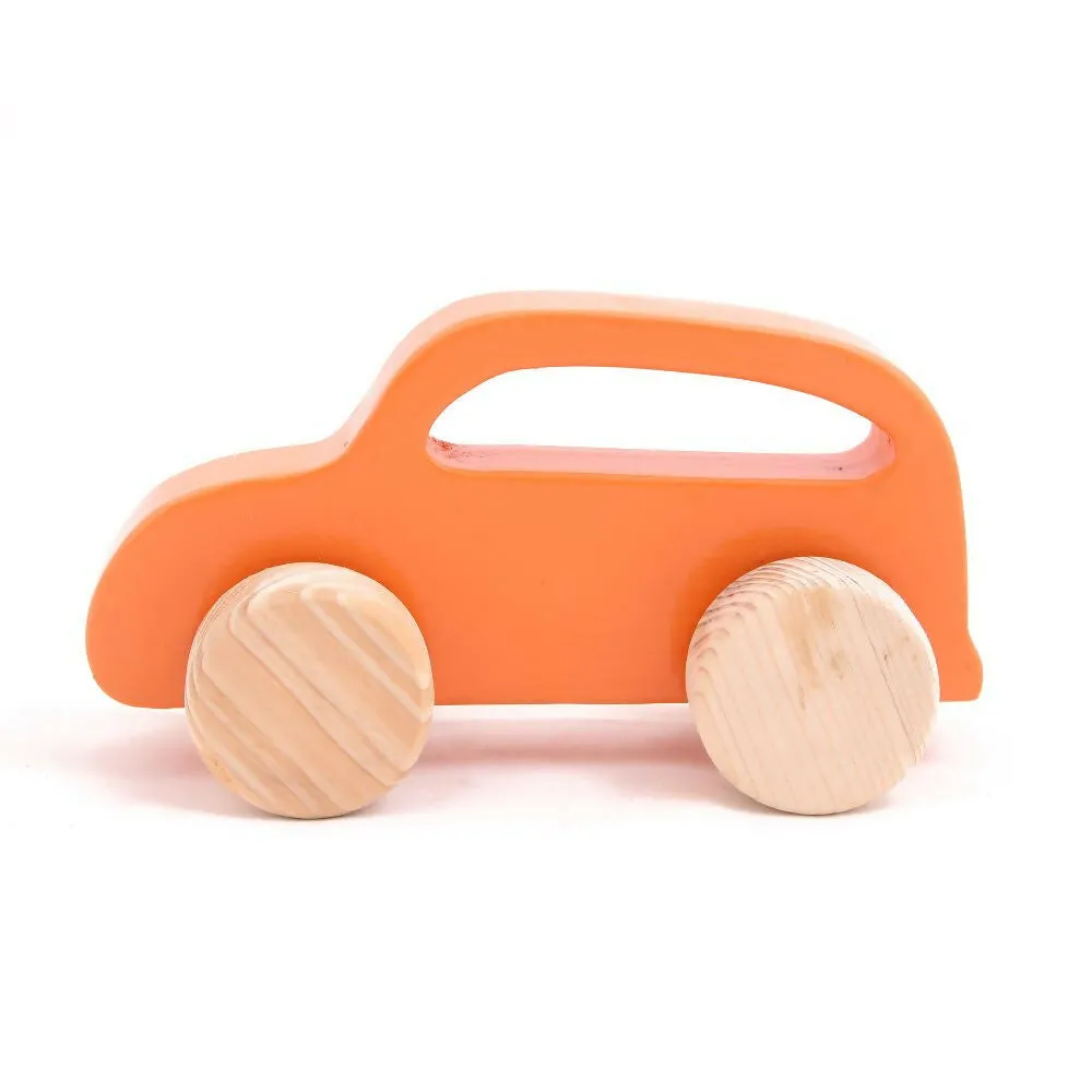 Combo - Wooden Push Toy - Taxi, Truck,van and car (4 Pieces)