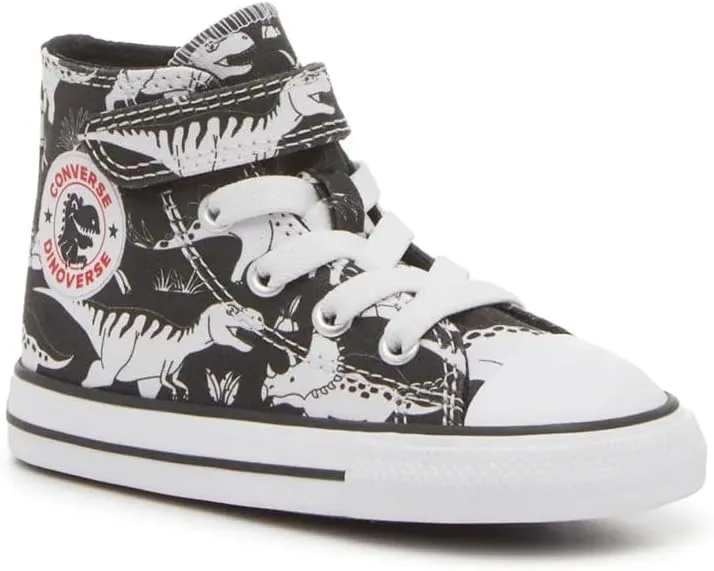 Converse Unisex-Child Chuck Taylor All Star Dino Party Easy on (Infant/Toddler) Sneaker