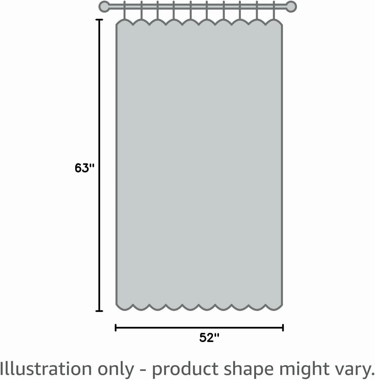 Cotton Linen Farmhouse Curtains Boho Rustic Button Curtains Natural and Dark Grey Stripe Color Block Curtain Rod Pocket & Back Tab Window Drapes for Bedroom Living Room(52 x 63 Inch, 2 Panels)