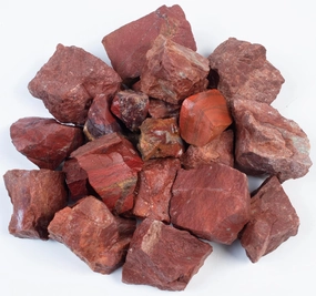 Crocon 1LB Red Jasper Bulk Raw Rough Rock Natural Gemstones Tumbling Cabbing for Chakra Stone Balancing Reiki Healing Good Luck Spiritual Home Office Decor