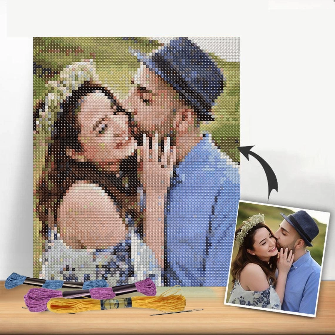 Cross Stitch | The Kiss