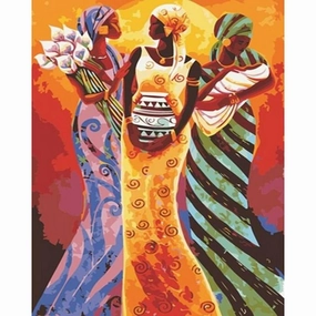 Cross Stitch | Trio African Women