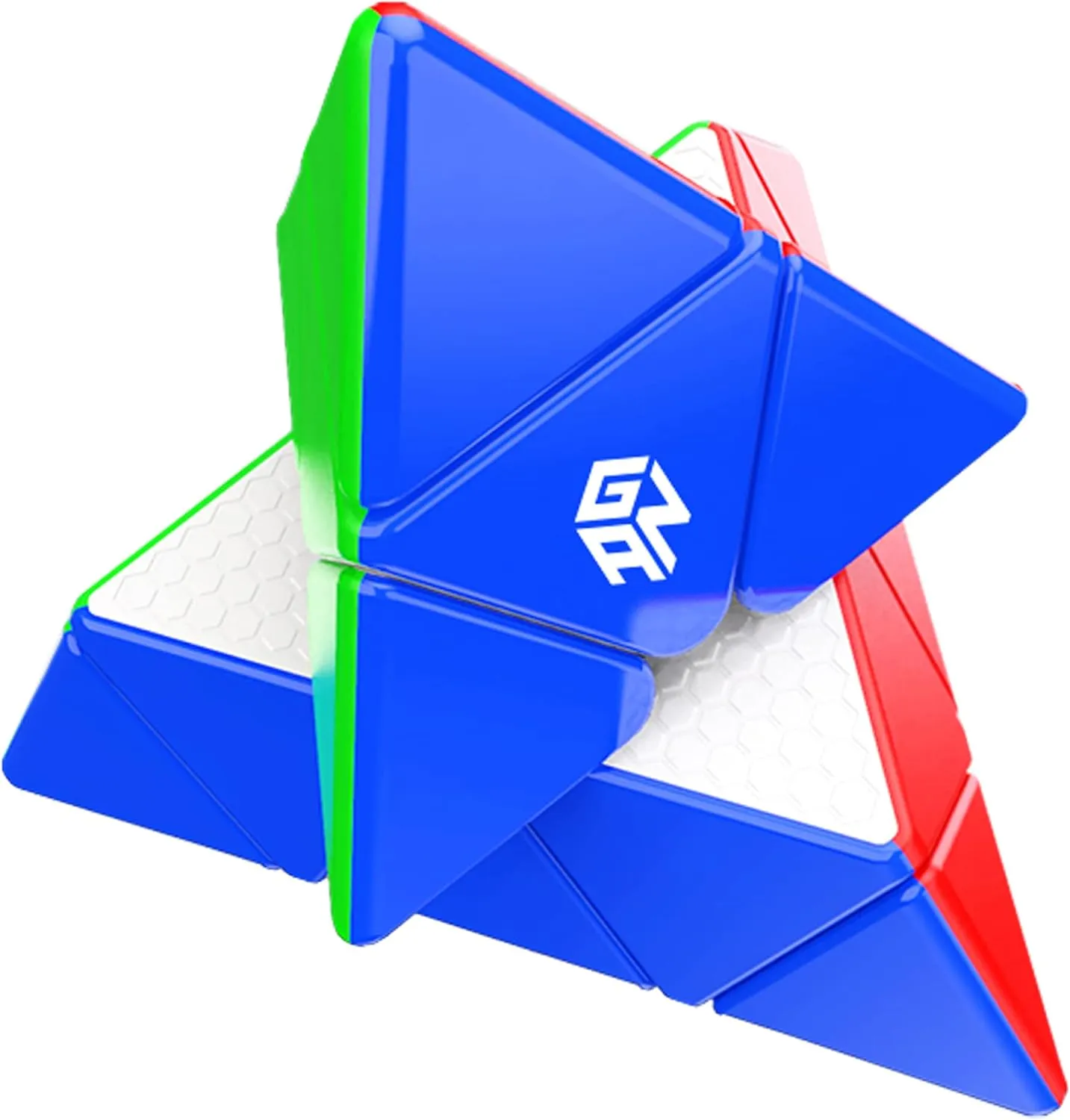 CuberShop GAN Pyraminx M Magnetic Speed Cube (Enhanced Core Positioning UV Coated Ver.), GAN 2020 Liteweight Stickerless Pyramid Cube, with Innovative Core Positioning System