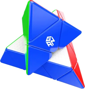 CuberShop GAN Pyraminx M Magnetic Speed Cube (Enhanced Core Positioning UV Coated Ver.), GAN 2020 Liteweight Stickerless Pyramid Cube, with Innovative Core Positioning System